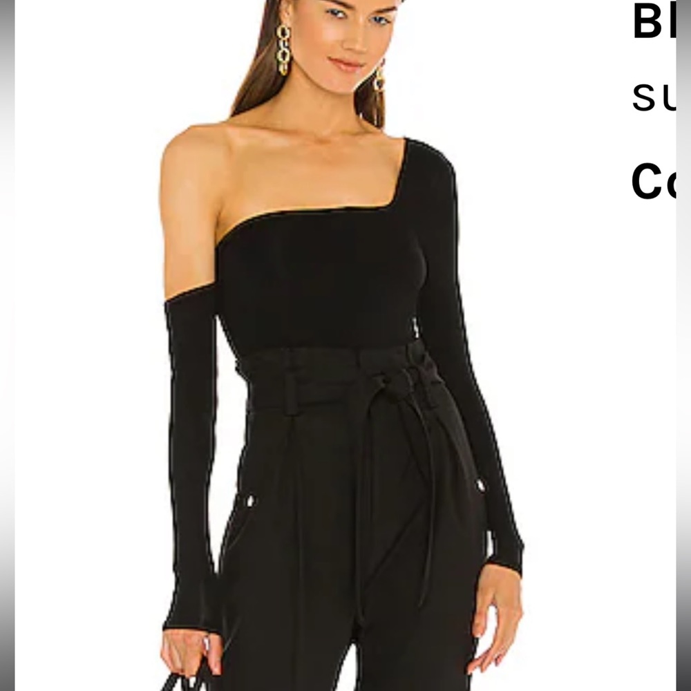 Black one shoulder body suit - REVOLVE - size S - NWT